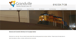 Desktop Screenshot of grandvillefamilydental.com